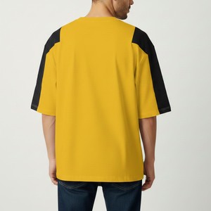 T-shirt Oversize Homme en Coton Premium Épais Streetwear Coupe Décontractée Épaules Tombantes Mode Décontractée Vente en Gros OEM ODM - Product Image 2