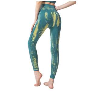 Leggings Deportivos Personalizados al por Mayor para Mujer, Leggings de Yoga para Gimnasio, Cintura Alta, Transpirables, con Bolsillo y Estampado - Product Image 1