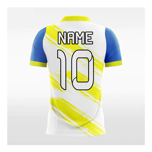 เสื้อฟุตบอลคุณภาพสูงสั่งทำได้ตามต้องการสำหรับทุกเพศ ระบายอากาศได้ดี แขนสั้น พิมพ์ลายชื่อทีมแบบซับลิเมชั่น คุณภาพพิมพ์ใหม่ 100% - Product Image 4