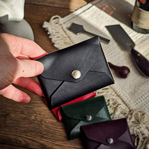 B2B Bulk Stitchless Leather <b>Wallet</b> Minimalist Slim Card Holder RFID Genuine Leather No Stitch Men <b>Small</b> Gift SLW-0017 - Product Image 1