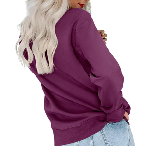 Sweat-shirt en coton 100 % pour femme, style streetwear décontracté, coupe ample, respirant, écoresponsable, tricoté, avec capuche - Product Image 5