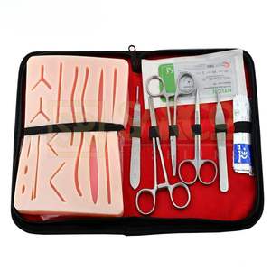 Kit de pratique de la suture de 59 pièces avec coussin pour la formation des étudiants en médecine vétérinaire et humaine, ensemble d'apprentissage réutilisable, Java Surgical - Product Image 1
