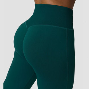 High Waist <b>Flare</b> <b>Legging</b> Design <b>Women</b> Hip Lifting High Strength Stretchable Solid Pattern Quick Dry Slim Tight Yoga Activewear - Product Image 3