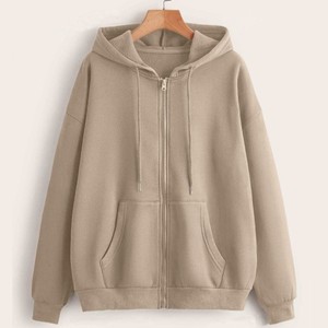 New Arrived Cartoon <b>Cat</b> Printed Hoodie Unisex Regular Fit Autumn Casual Hooded Sweatshirt Beige Back Logo - Product Image 2