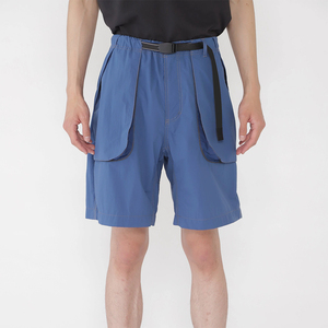 Shorts Bermuda pour homme en polyester à séchage rapide, couleur unie, avec cordon de serrage à la taille et poches, vêtements décontractés - Product Image 4