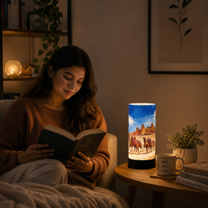 Lámpara de Mesa Royal Camel Desert Heritage, Lámpara Decorativa de Noche para Mesa de Noche, Luz Cálida, Compatible con E27, Decoración para el Hogar, Lámpara de Regalo - Product Image 3