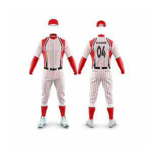 Ensembles d'uniformes de baseball très demandés, qualité supérieure, 100 % polyester, légers, respirants et antibactériens - Product Image 1