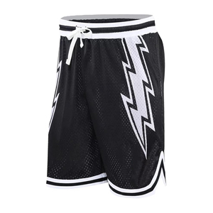 กางเกงบาสเก็ตบอลตาข่ายผู้ชาย OEM ODM มีกระเป๋าข้าง เอวยางยืดพร้อมเชือกผูก  รับผลิตแบบซับลิเมชั่น พิมพ์ลายดิจิตอล 3 มิติ จากโรงงาน - Product Image 3