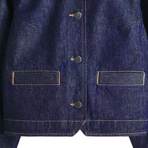 Vestes en jean personnalisées pour femmes, manteaux en jean tendance, vêtements d'extérieur décontractés, boutonnés sur le devant, manches longues, fabrication OEM ODM - Product Image 6