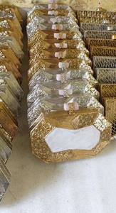 Pochettes de mariée en laiton et nacre, exclusives, faites à la main, élégantes et de créateur |   Craftstages International Fermeture magnétique synthétique pour soirée - Product Image 3