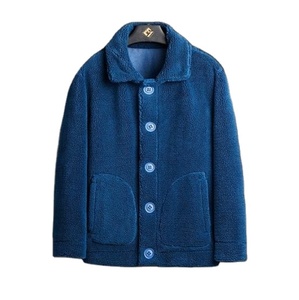 Manteau de veste polaire sherpa 100% polyester de couleur unie lourde personnalisé OEM manteau polaire Sherpa personnalisé pour unisexe - Product Image 1