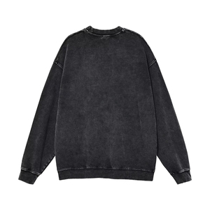 เสื้อสเวตเตอร์ผ้าฝ้ายคอตตอนสำหรับผู้ชายซักแบบกรดทำจากผ้าฝรั่งเศสเทอร์รี่มีฮู้ด & เสื้อสเวตเชิ้ตสำหรับผู้ชาย - Product Image 3