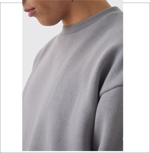 เสื้อสเวตเชิ้ตผ้าฝ้ายขนาดใหญ่พิเศษแบบสั่งทำพิเศษสำหรับผู้ชาย ปักโลโก้ ระบายอากาศได้ดี สวมใส่สบาย ปรับแต่งได้ - Product Image 3