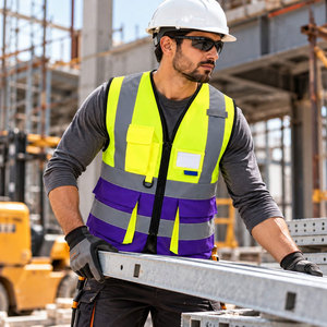 Chaleco de Seguridad Reflectante con Tiras, Chaleco de Protección Personal para la Construcción, Alta Visibilidad, Seguridad Laboral, Alta Resistencia - Product Image 6