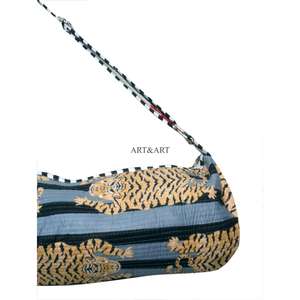 Elegante Bolsa de Yoga con Estampado de Tigre, Ecológica, Ligera, con Cierre de Cremallera, Tela de Algodón, Correa Ajustable, Unisex - Product Image 4