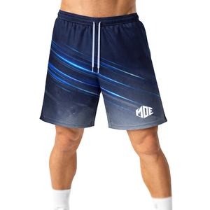 Pantalones Cortos Deportivos para Hombre MOE Graphic, de Poliéster de Secado Rápido, para Gimnasio y Running, con Cintura Elástica y Cordón Ajustable, Suministro OEM - Product Image 1