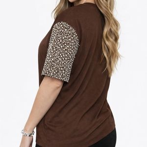 T-shirt à manches courtes pour femme, col rond, couleur unie, coton jersey, coupe classique, vêtements décontractés, toutes saisons - Product Image 2