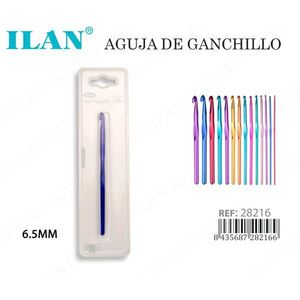 Uncinetto Ilan 6.5mm in alluminio per lavoro a maglia e uncinetto - Product Image 3