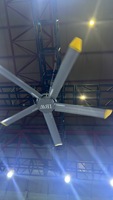 Ventilateur de plafond industriel HVLS avec moteur PMSM pour solutions de ventilation d'entrepôt et d'atelier
