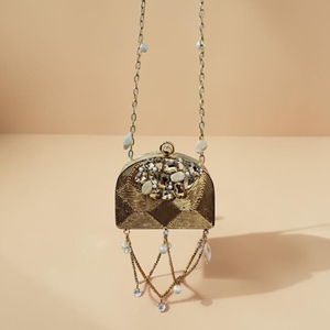 Nuevo Diseño Mini Bolso de Mano de Lujo con Embrague de Nácar para Novias, Bodas, Fiestas y Accesorio de Moda para la Noche - Product Image 6