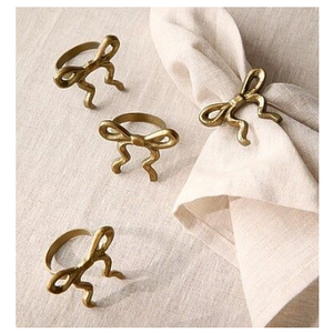 Accesorios Metálicos Elegantes para Banquetes de Boda, Anillo de Servilleta Moderno con Acabado Dorado y Plateado, Decoración para Mesa de Cumpleaños - Product Image 6