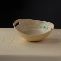 Ensemble de bols à soupe en bambou jetables durables et écologiques Produit en bois personnalisable pour usage alimentaire commercial Fabriqué au Vietnam Fabricant