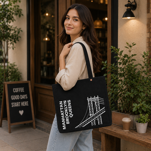 Premium Cotton Canvas Tote <b>Bag</b> Reusable Shopping ShoulderHandbag Eco Friendly Grocery Travel Work <b>College</b> Everyday Carry Stylish - Product Image 3