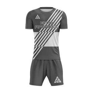 Tenues de football personnalisées avec nom d'équipe, uniformes de football 100% polyester, impression par sublimation, service OEM/ODM, fabrication en gros en usine - Product Image 2