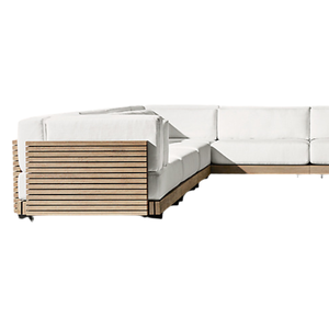 hot sale Hotel Emma Luxury Modular <b>Outdoor</b> <b>Sofa</b> Long Bench Sectional Couch Minimalist Resort Villa Patio Furniture Indonesia - Product Image 6