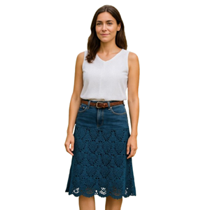 GRACE COLLECTION Women's <b>Denim</b> Cardigan Regular Fit Winter Breathable Quick Dry Eco-Friendly Spandex/Cotton Casual Outerwear - Product Image 1
