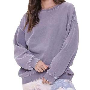 Servicio Personalizado, Logotipo Personalizado, Sudadera de Mujer al por Mayor, Cuello Redondo, Cordoncillo Acanalado, Talla Grande - Product Image 4