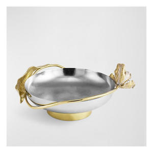 Bol de service traditionnel artisanal en aluminium durable pour mithai et fruits secs, compatible lave-vaisselle, idéal pour les célébrations de luxe - Product Image 2