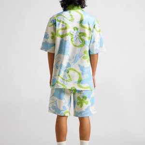 Sublimation Wholesale Digital Printing <b>Polyester</b> <b>t</b> <b>Shirt</b> All Over and Shorts Sets Casual Summer Wear <b>T</b> <b>Shirt</b> & Short ringer - Product Image 2