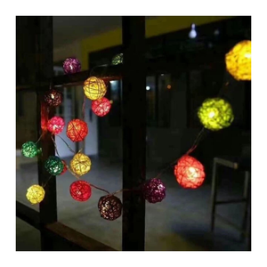 ลูกบอลหวายสีน้ำตาล งานฝีมือทรงกลมจากหวายธรรมชาติ ของตกแต่งคริสต์มาสสไตล์เรียบง่าย ของตกแต่งบ้าน ขายส่งจากเวียดนาม - Product Image 4