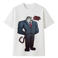 T-shirt unisexe en coton blanc imprimé animaux du zodiaque |   T-shirt graphique du zodiaque chinois 12 animaux |   Logo personnalisé OEM
