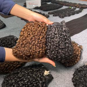 Produits chauds de haute qualité 100% Extensions de cheveux Remy vietnamiens vapeur pour Pixie Curl trame pas de perte pas d'enchevêtrements prix usine - Product Image 1