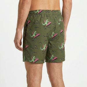 Premium Quality Men's <b>Surf</b> and Swim Boardshorts 2-in-1 Fit Funny Dinosaur Pattern Summer Beach Wear Supplier Factory Price - Product Image 3