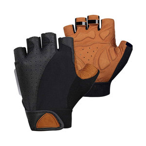 Gants mi-doigts en cuir PU imperméables WEST BIKING pour l'été, la course en montagne, le vélo, la moto, les sports, l'utilisation sur vélo - Product Image 1