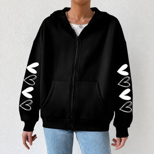 Sudaderas de Moda Urbana para Mujer, Estilo Vintage con Lavado Ácido, Sudaderas con Capucha de Forro Polar - Product Image 1