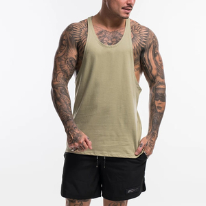 เสื้อกล้ามออกกำลังกายผู้ชาย ผ้าฝ้ายผสมใยไผ่ ระบายอากาศดี ไม่มีแขน สำหรับฝึกซ้อม รับผลิตแบบ OEM แบรนด์ส่วนตัว จากโรงงานผู้ผลิต - Product Image 6