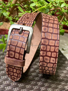 Cinturones de cuero unisex de estilo occidental Cuero real Logotipo personalizado de alta calidad en cinturones Cinturones occidentales - Product Image 2