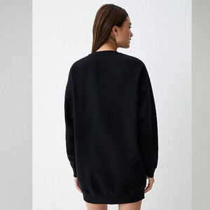 Sweat-shirt à capuche pour femme, imprimé, bleu marine, coupe oversize, manches longues, décontracté, ample, pour tous les jours - Product Image 6