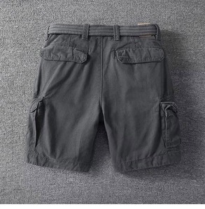 Nouveauté : Short cargo pour homme, nouveau design, décontracté, taille mi-haute élastique, idéal pour la gym et la course, avec logo personnalisé - Product Image 2
