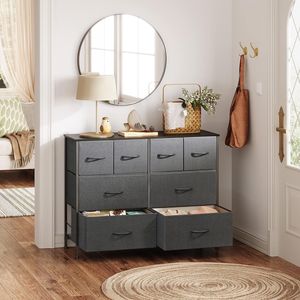8-Drawer Wide Fabric Dresser for Bedroom <b>Storage</b> Organization <b>Chest</b> Dressers for Living Room Use - Product Image 4