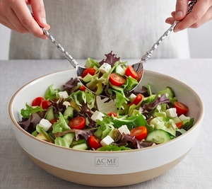 High Quality Modern Luxury Stainless Steel Salad <b>Server</b> With Twisted Rope Design Mirror Silver For Restaurants Hotels & Resorts - Product Image 6