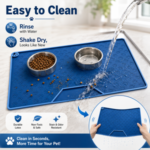 Tapis antidérapant en caoutchouc pour animaux de compagnie 30x45cm, lavable, imperméable, pour chien, en latex résistant, pour chat, directement de l'usine - Product Image 2