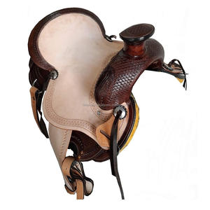 100% Cow Leather Hand Crafted Roping Ranch <b>Saddle</b> Western Horse Wade Customized Ranching <b>Saddle</b> for Pleasure Riding in Bulk - Product Image 6