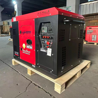 Groupe électrogène diesel insonorisé ultra-silencieux 5/8/10/12 kW, OEM ODM, sur mesure, refroidissement par air, usine de production de générateurs diesel