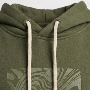 Conjunto de Sudadera con Capucha de 2 Piezas para Mujer, Color Verde Oliva, Felpa, Corte Holgado Informal, Sudadera y Pantalones Deportivos, Manga Larga, Color Sólido, para Todas las Temporadas - Product Image 4