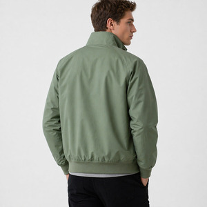 Y2K Style Men Harrington Nylon Windbreaker <b>Jacket</b> Lightweight Casual Zip Up Outerwear Premium Street Fashion OEM Men's <b>Jackets</b> - Product Image 4